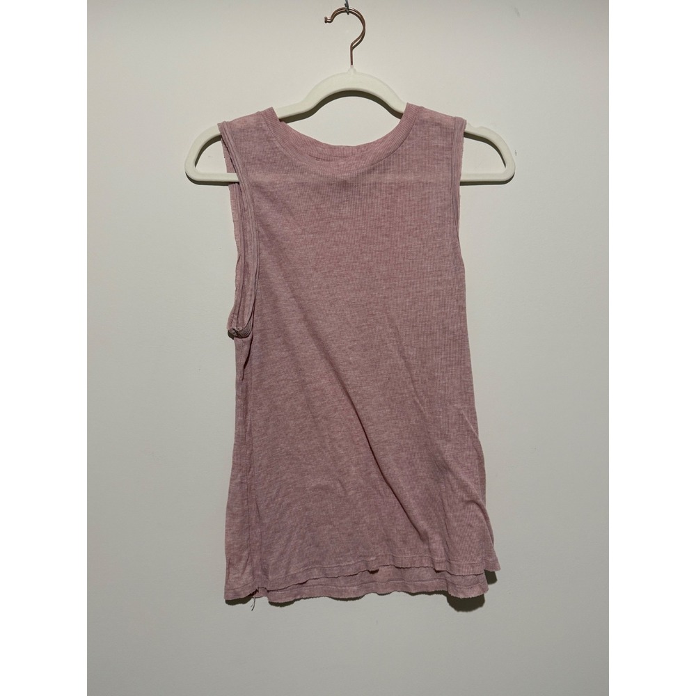 FP Movement Free People Mauve Pink Ribbed Muscle Tank Top Size Medium OB793361